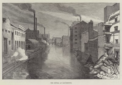 De Irwell in Manchester door John Gilbert